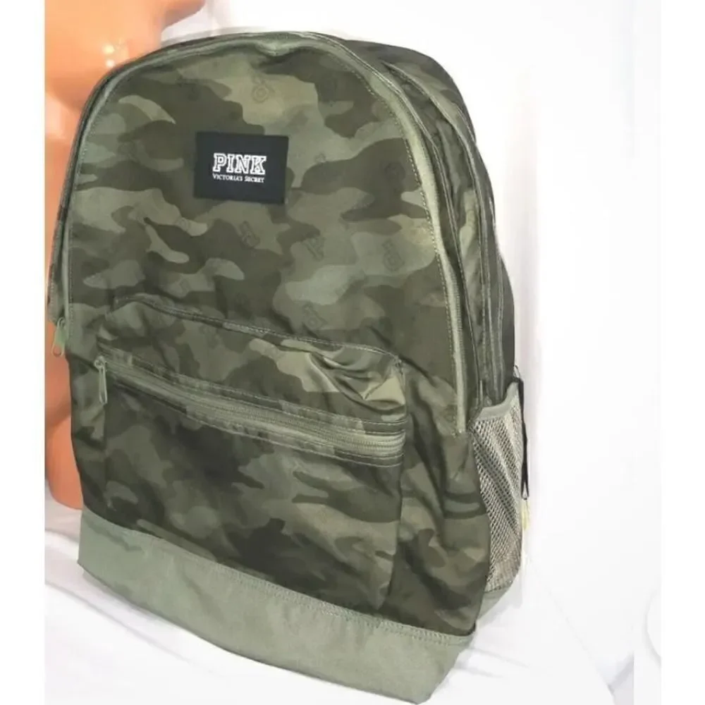 Victorias secret pink camouflage campus backpack